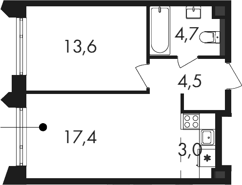 2-комн. Петровский Парк II