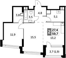 2-комн. Роттердам