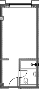 Студия, 25.95 м², 9/12 этаж, ЖК «Azimut Сити Отель Пятигорск»