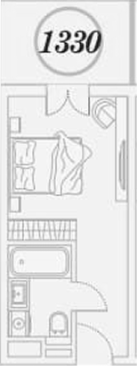 Студия квартира, 26.1 м² в ЖК ГК Сан Гарден Хотел&СПА — фото 2