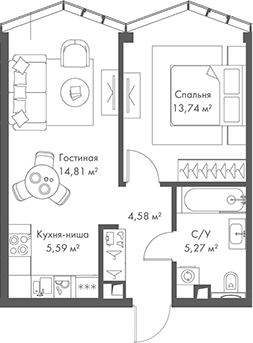 2-комн. МИРА