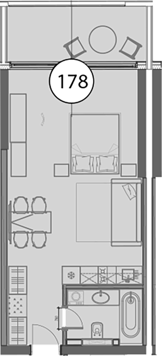 Продается 1-комн. квартира, 48.7 м²