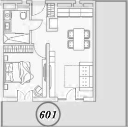 2-комн. квартира, 68.8 м² в ЖК ГК Сан Гарден Хотел&СПА — фото 2