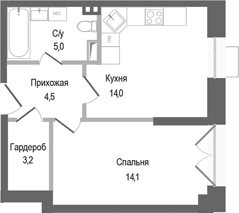 1-комн. Киноквартал