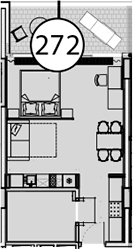 Студия, 54.1 м², 8/9 этаж, ЖК «Гостиничный комплекс Поляна Пик»