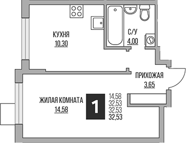 2-комн. Гранель Притяжение Сити