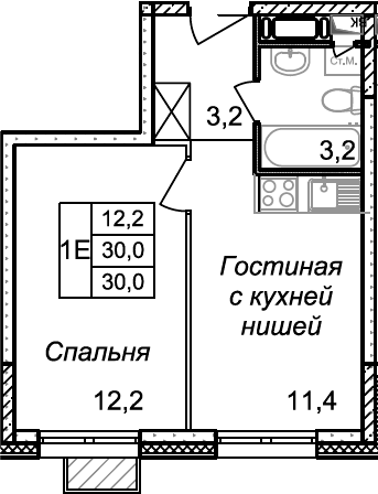 2-комн. Квартал Светлый