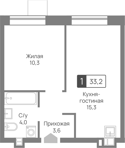 2-комн. Лесная Отрада