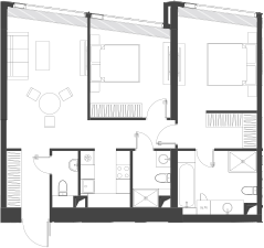 Студия, 82.8 м², 21/85 этаж, ЖК «Дом Дау»