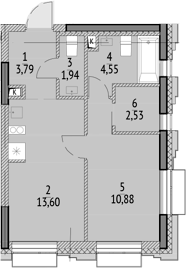 1-комн. N'ICE LOFT