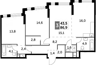 3-комн. Роттердам