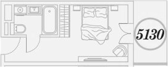 Студия, 26.1 м², 5/9 этаж, ЖК «ГК Сан Гарден Хотел&СПА»