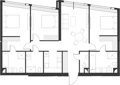 Студия, 111.37 м², 54/85 этаж, ЖК «Дом Дау»
