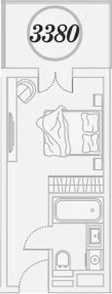 Студия, 26.1 м², 3/9 этаж, ЖК «ГК Сан Гарден Хотел&СПА»
