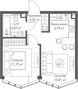 2-комн. МИРА