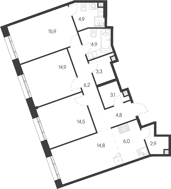 4-комн. Родина Переделкино
