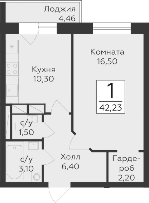 1-комн. Малаховский