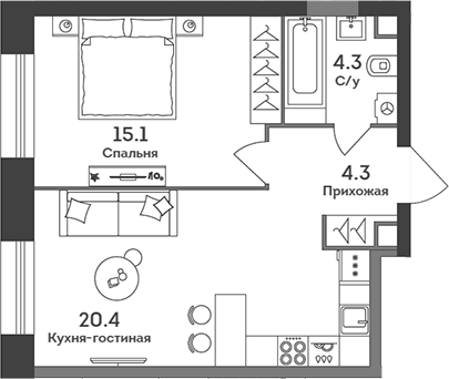 2-комн. ЭРА