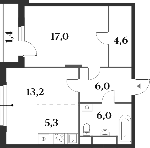 2-комн. Миниполис 8 Кленов