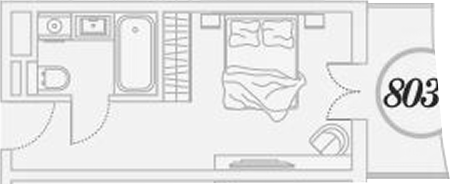 Студия квартира, 24 м² в ЖК ГК Сан Гарден Хотел&СПА — фото 2