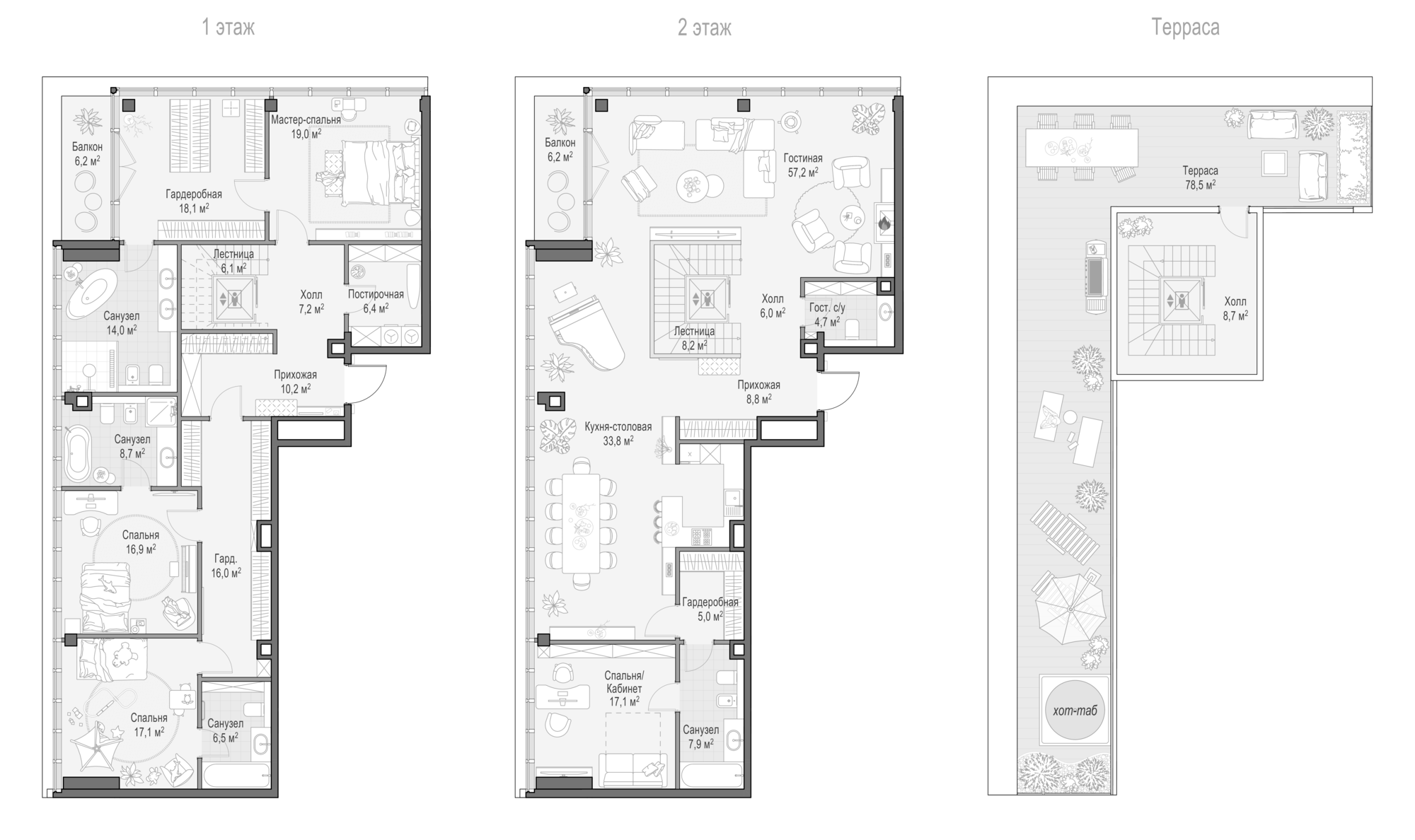 4+ комнаты, 296.4 м², 9/9 этаж, ЖК «Клубный квартал Фрунзенский»