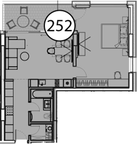 Продается 1-комн. квартира, 73.5 м²