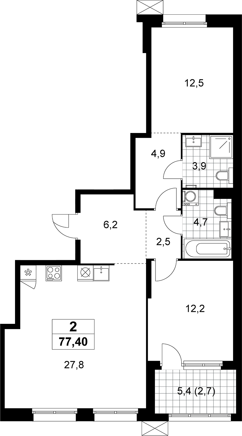 2-комн. Дзен-кварталы