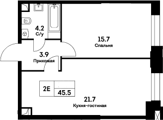 2-комн. ЭВЕР