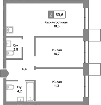 3-комн. Сити квартал Отрада