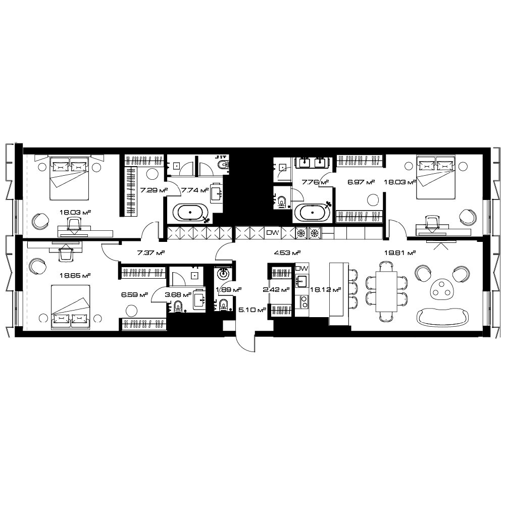 4-комн. Lunar