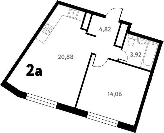 2-комн. Южное Пушкино
