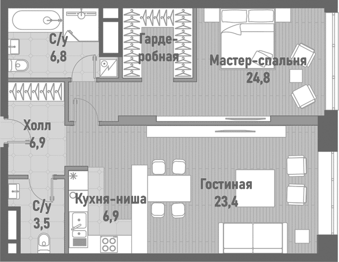 2-комн. Ренессанс