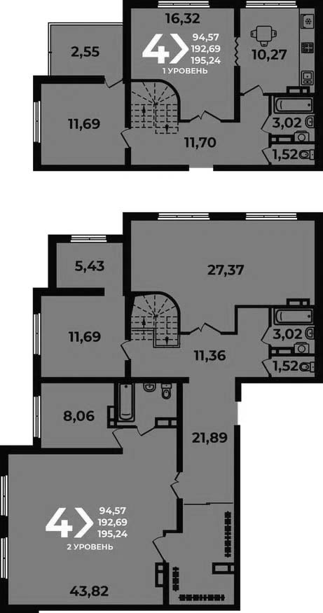 6-комн. квартира, 192.69 м² в ЖК Аксиома — фото 2