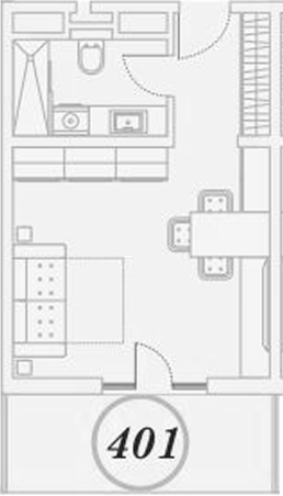 Студия квартира, 31.4 м² в ЖК ГК Сан Гарден Хотел&СПА — фото 2