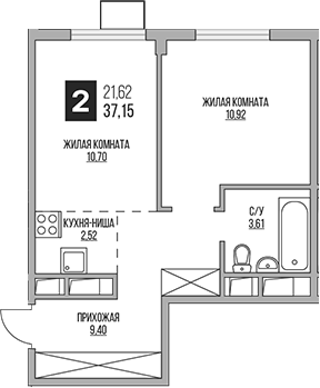 2-комн. Гранель Аникеевский