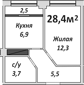 1-комн. Европейский