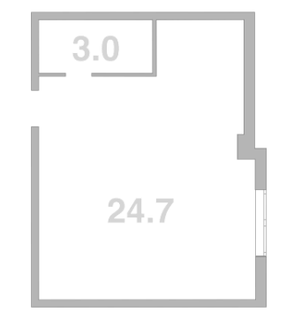 Квартира квартира, 27.7 м² в ЖК Жемчужина Мысхако — фото 2
