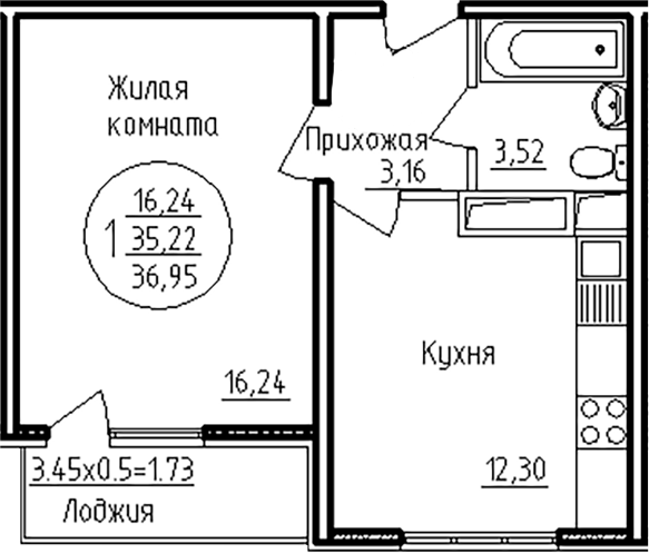 1-комн. На Шоссейной