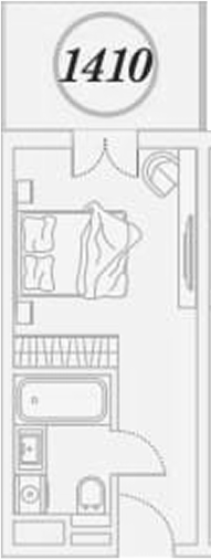 Студия квартира, 26.3 м² в ЖК ГК Сан Гарден Хотел&СПА — фото 2