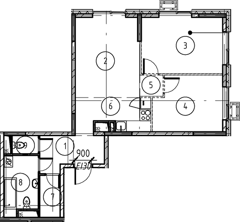 2-комн., 65.8 м², 17/17 этаж, ЖК «Форевиль»