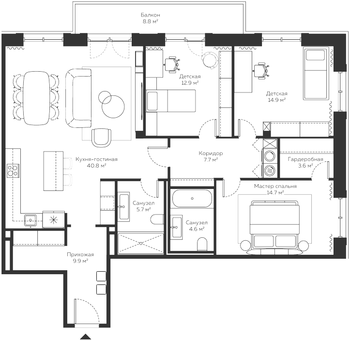 4-комн. River Residences