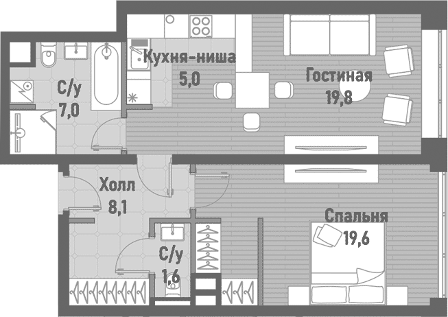 2-комн. Ренессанс