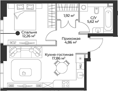 2-комн. Гранд Фили