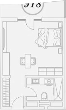 Студия квартира, 37.4 м² в ЖК ГК Сан Гарден Хотел&СПА — фото 2