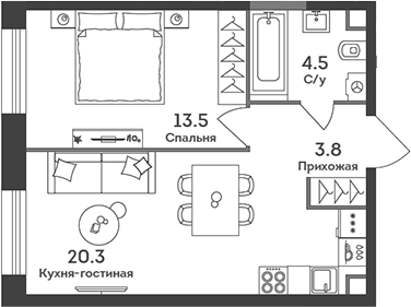 2-комн. ЭРА