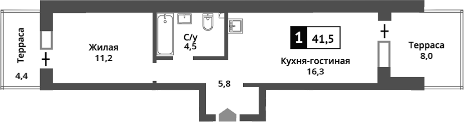 2-комн., 37.78 м², 1/9 этаж, ЖК «Никольский квартал Отрада»
