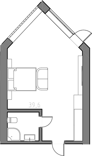 Студия, 40 м², 1/1 этаж, ЖК «Сосновый бор»