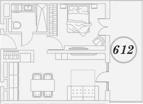 1-комн., 52.5 м², 6/9 этаж, ЖК «ГК Сан Гарден Хотел&СПА»