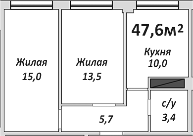 2-комн. Европейский