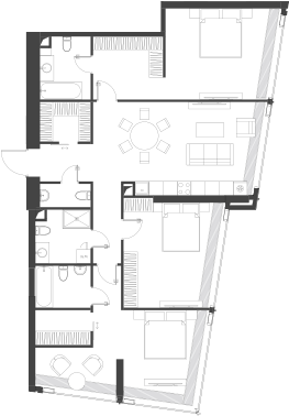 Студия, 132.96 м², 23/85 этаж, ЖК «Дом Дау»